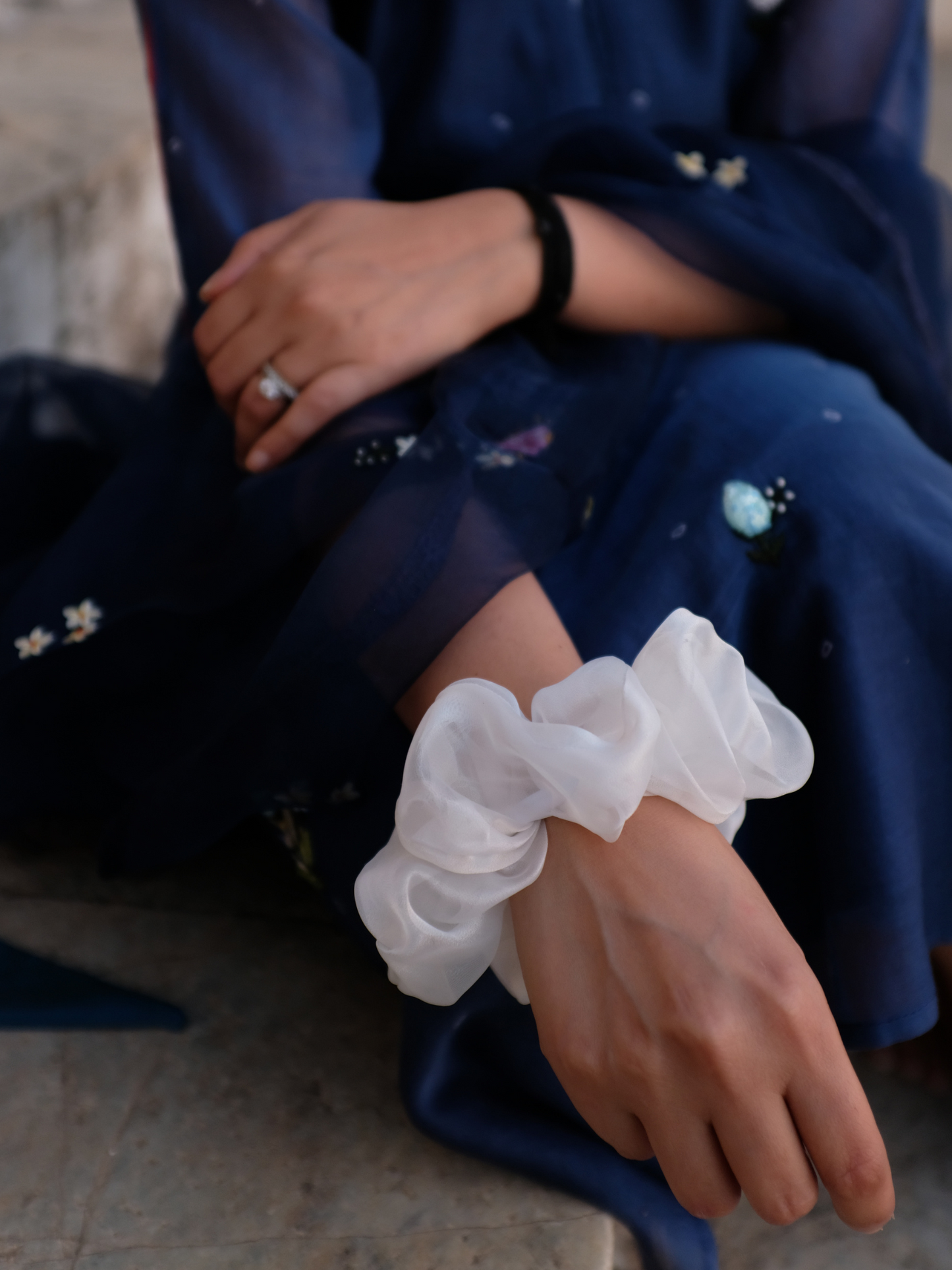 Tej Living Organza Scrunchie