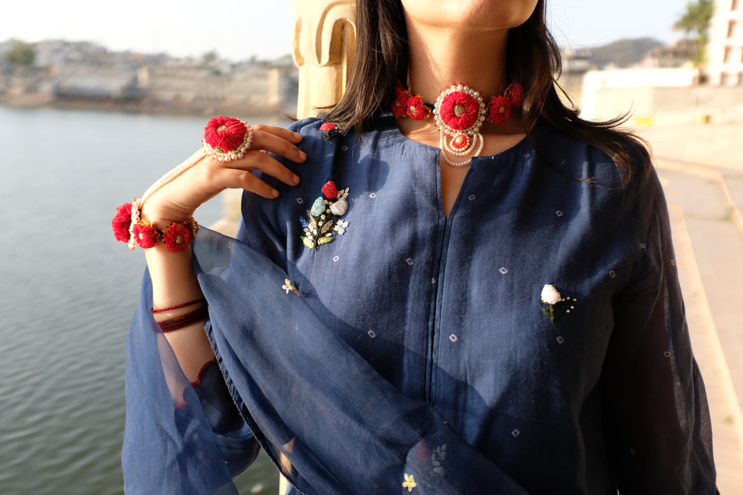 Phool Haldi Jewellery Set - Customizable